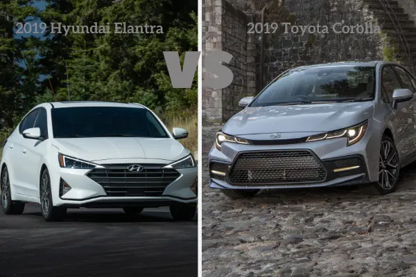 toyota corolla 2019 vs elantra 2019