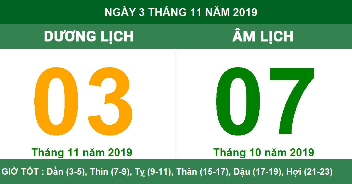 Xem ngày 3 tháng 11 năm 2019: Ngày tốt hay xấu, hợp tuổi nào?