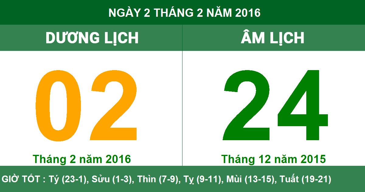 Tra Cứu Lịch Vạn Niên 2016 Tháng 2: Ngày Hoàng Đạo, Hắc Đạo Dễ Dàng