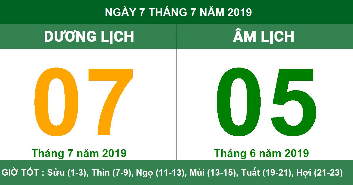 Tháng 7 2019 lịch vạn sự: Thông tin hữu ích cho mọi gia đình Việt