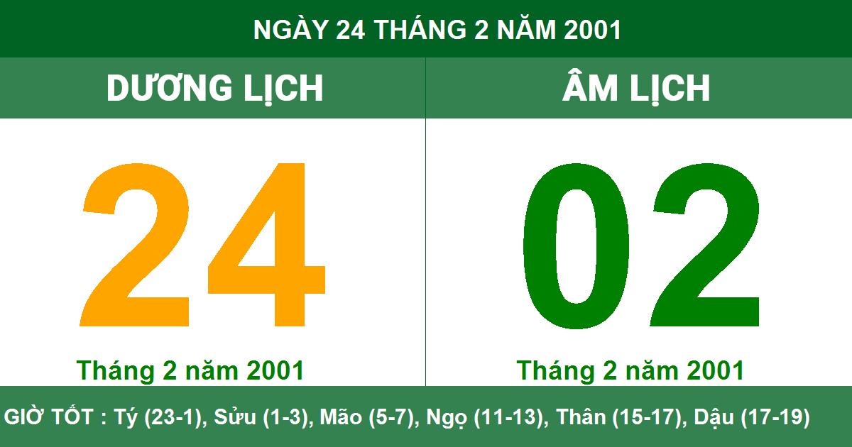 Lịch âm và dương năm 2001: Xem ngày tốt, ngày xấu cực đơn giản!