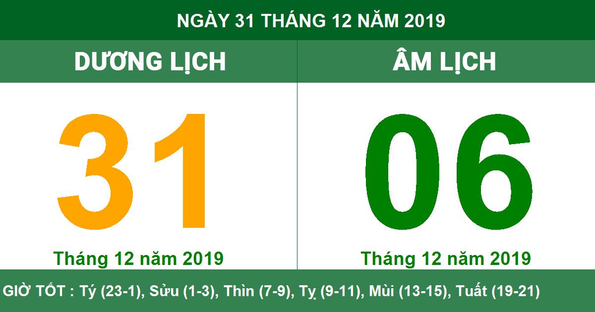 Xem ngày 31 tháng 12 năm 2019: Ngày này tốt cho việc gì, kỵ việc gì?