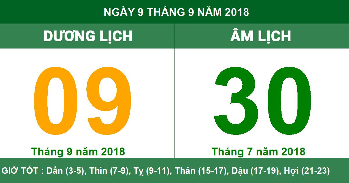 Muốn biết tháng 9 năm 2018 là tháng con gì? Cách tra cứu siêu đơn giản đây nhé.