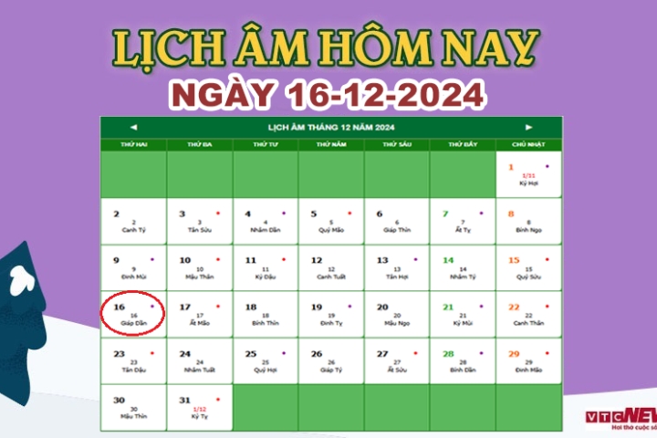 Bạn cần tìm lịch tháng 12 năm 2016 để xem lại ngày? Thông tin chuẩn xác nhất ở đây.